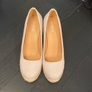 J.Crew Espadrille wedges.